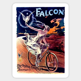 Falcon, Franco-American Bicycle Company Paris 1896 Advertisement Sticker